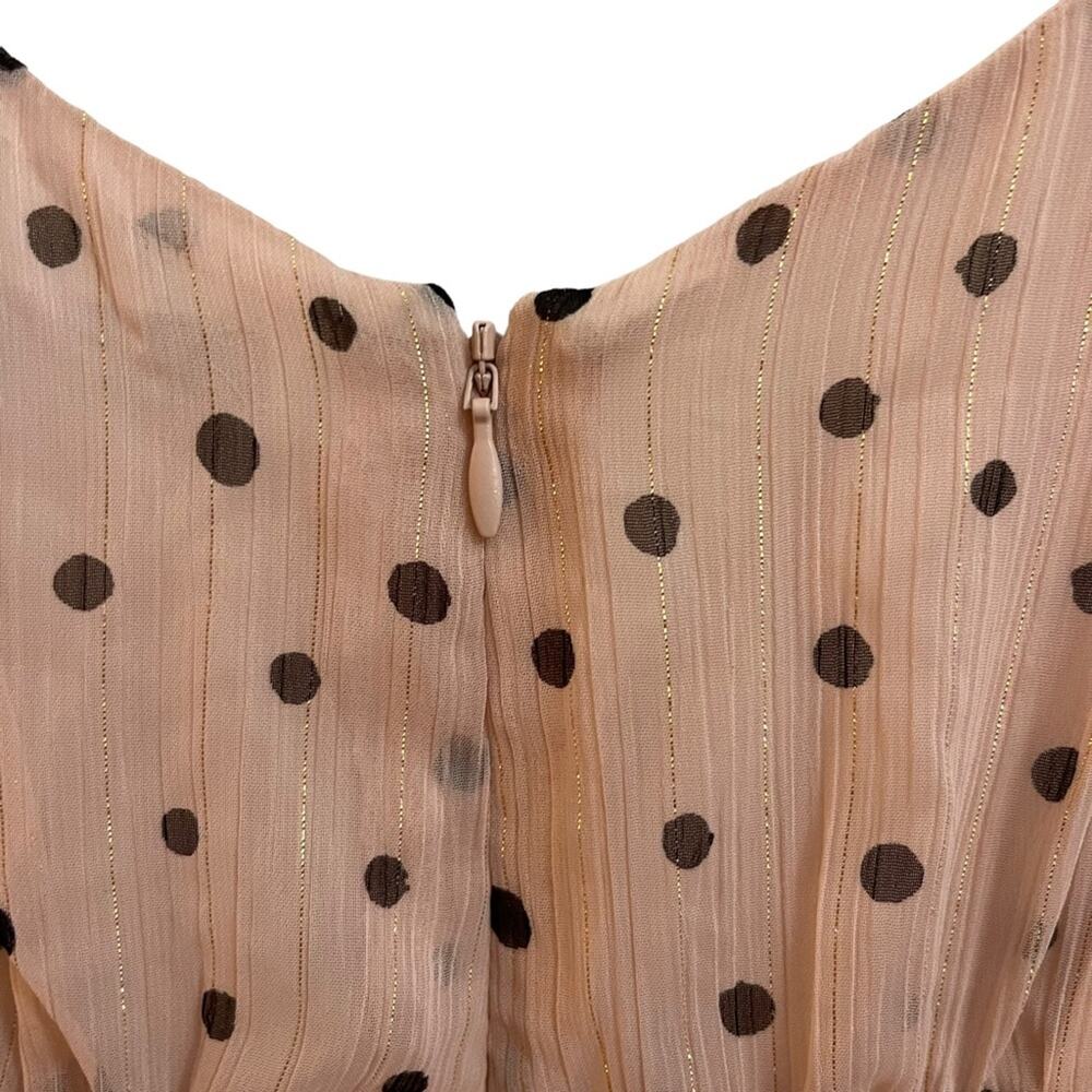 Madewell Ruffle Strap Wrap Inkspot Dots Dress - Picture 7 of 9